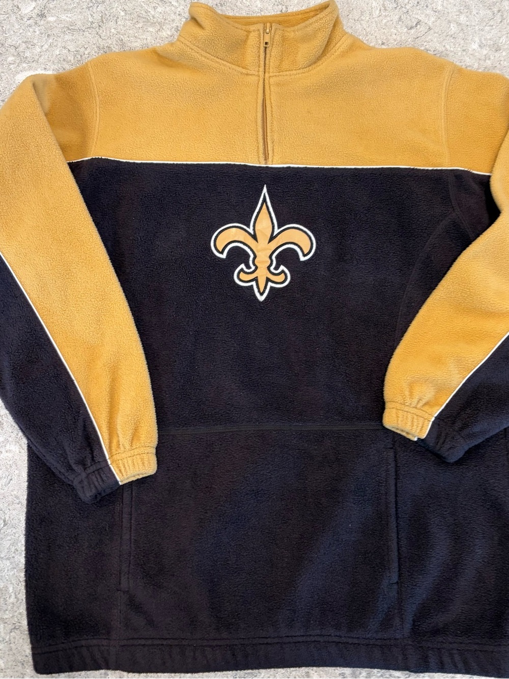 New Orleans Saints Vintage Reebok Fleece Pullover-Large